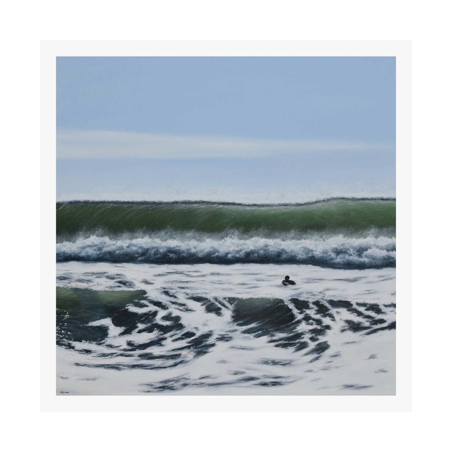 Liquid Courage: A Coastal Adventure in Home Decor Paper Print by Caitlin Accurso
