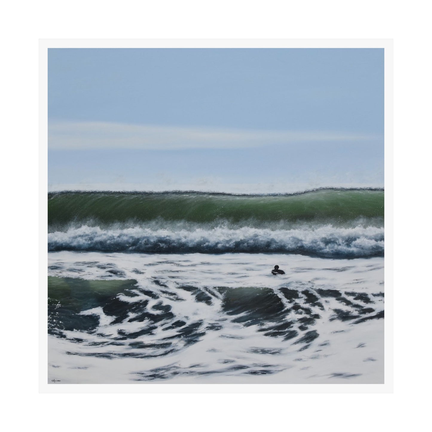 Liquid Courage: A Coastal Adventure in Home Decor Paper Print by Caitlin Accurso