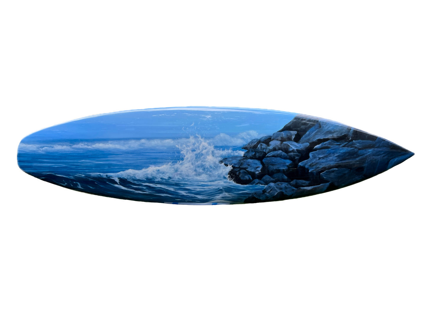 On the Rocks – Fine Art Surfboard image 1