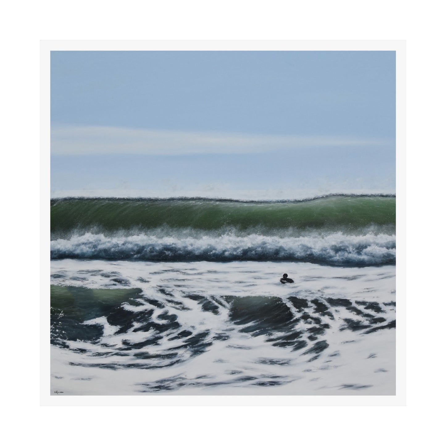 Liquid Courage: A Coastal Adventure in Home Decor Paper Print by Caitlin Accurso