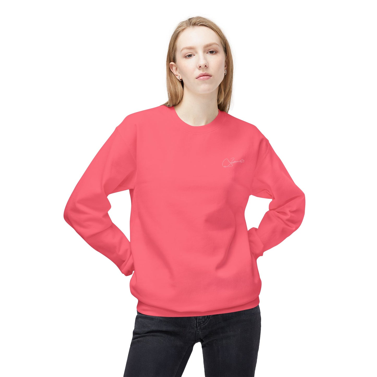 Jill's Wings - Unisex Midweight Softstyle Fleece Crewneck Sweatshirt