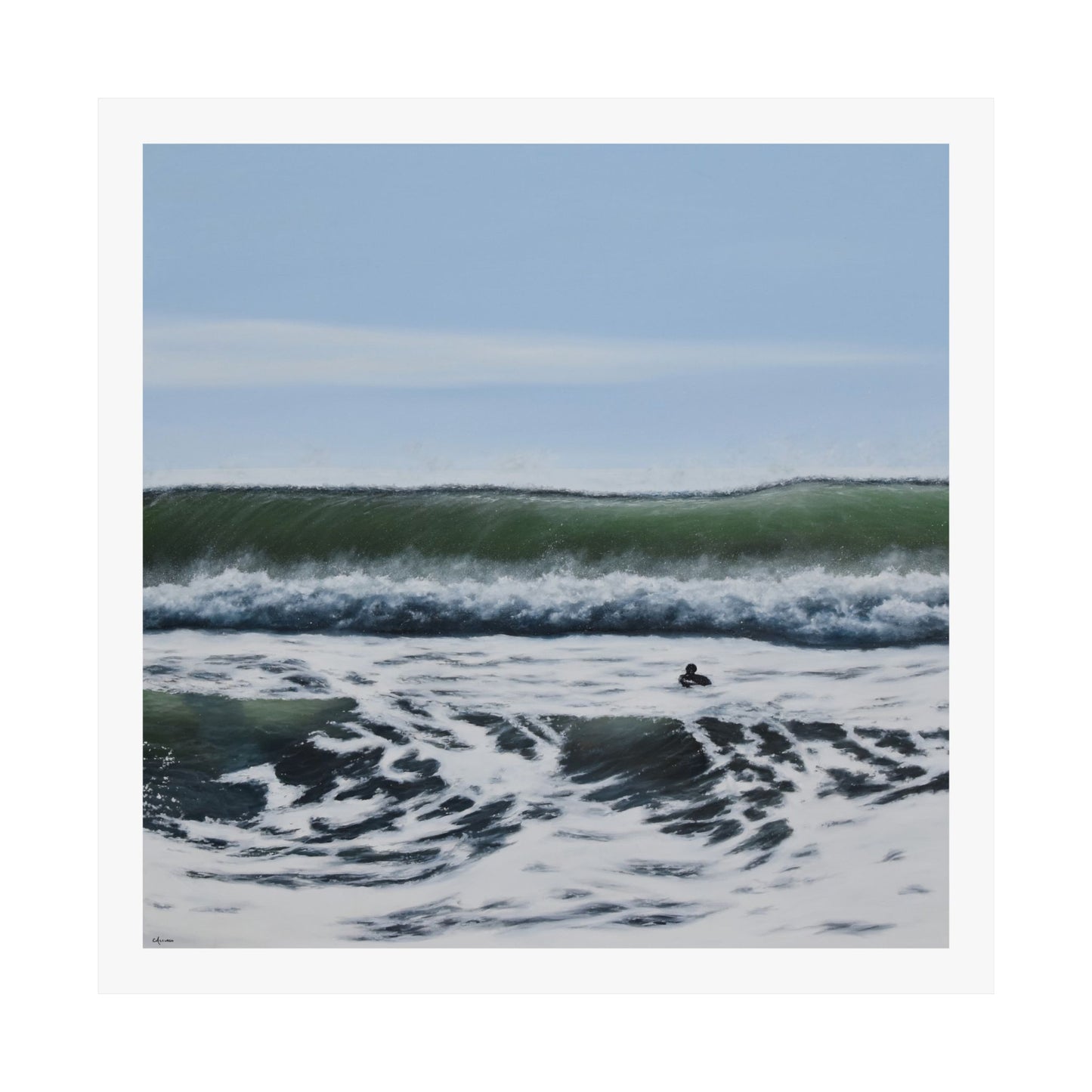 Liquid Courage: A Coastal Adventure in Home Decor Paper Print by Caitlin Accurso