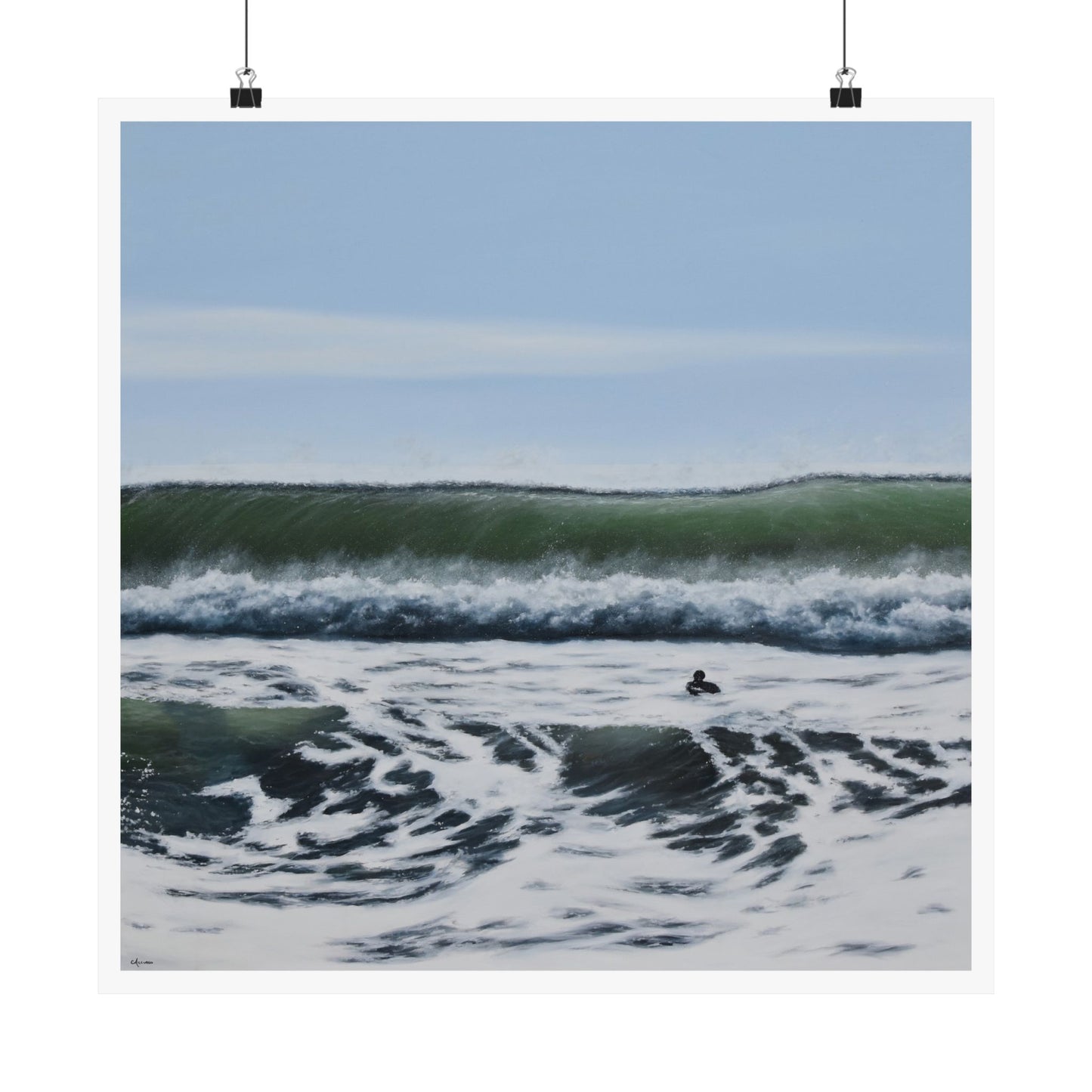 Liquid Courage: A Coastal Adventure in Home Decor Paper Print by Caitlin Accurso