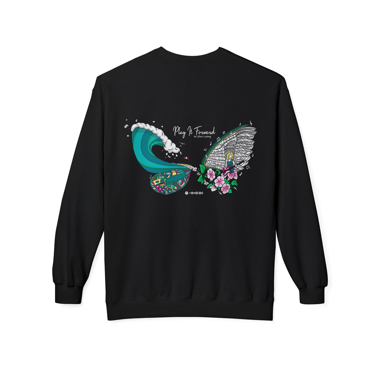 Jill's Wings - Unisex Midweight Softstyle Fleece Crewneck Sweatshirt
