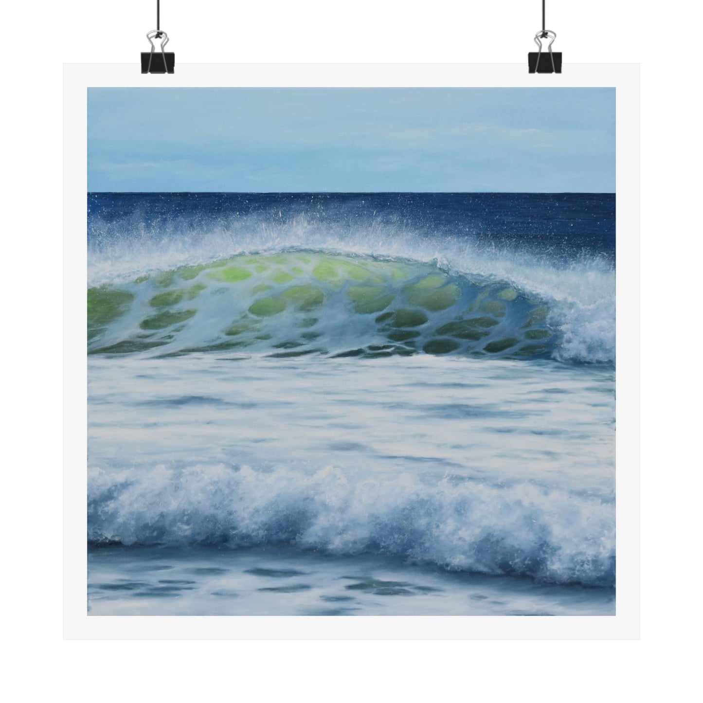 Western Winds: The Serenity of Ocean Waves Paper Poster by Caitlin Accurso