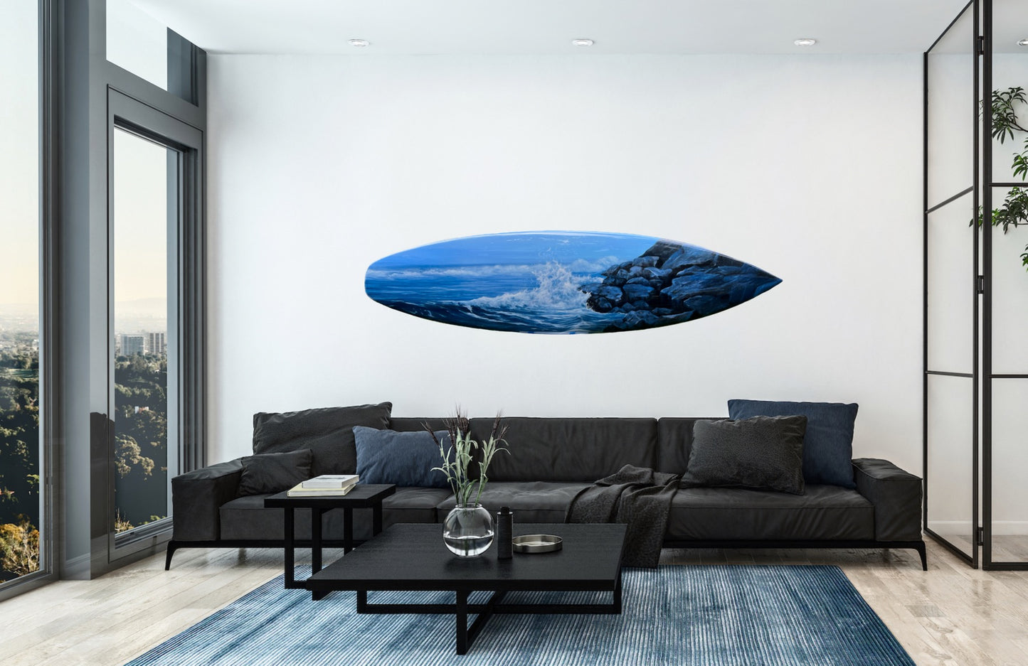 On the Rocks – Fine Art Surfboard image 5