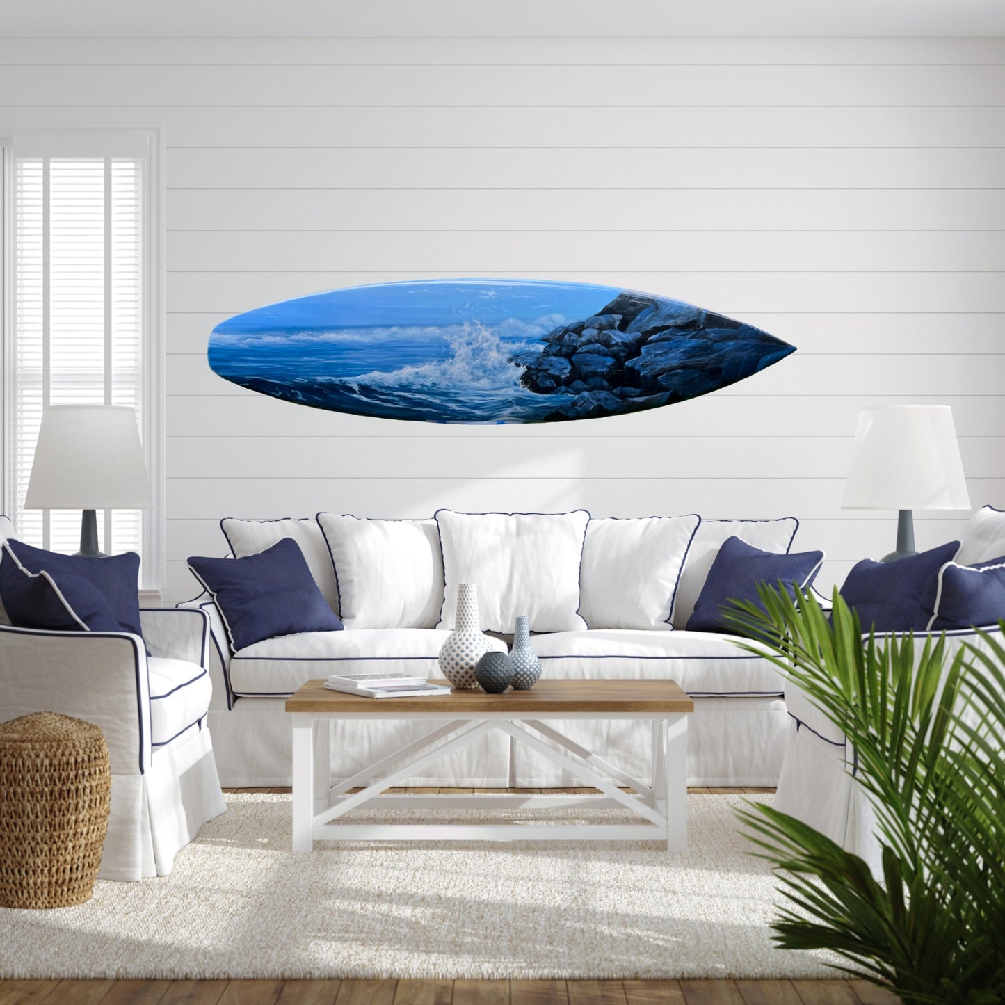 On the Rocks – Fine Art Surfboard image 2