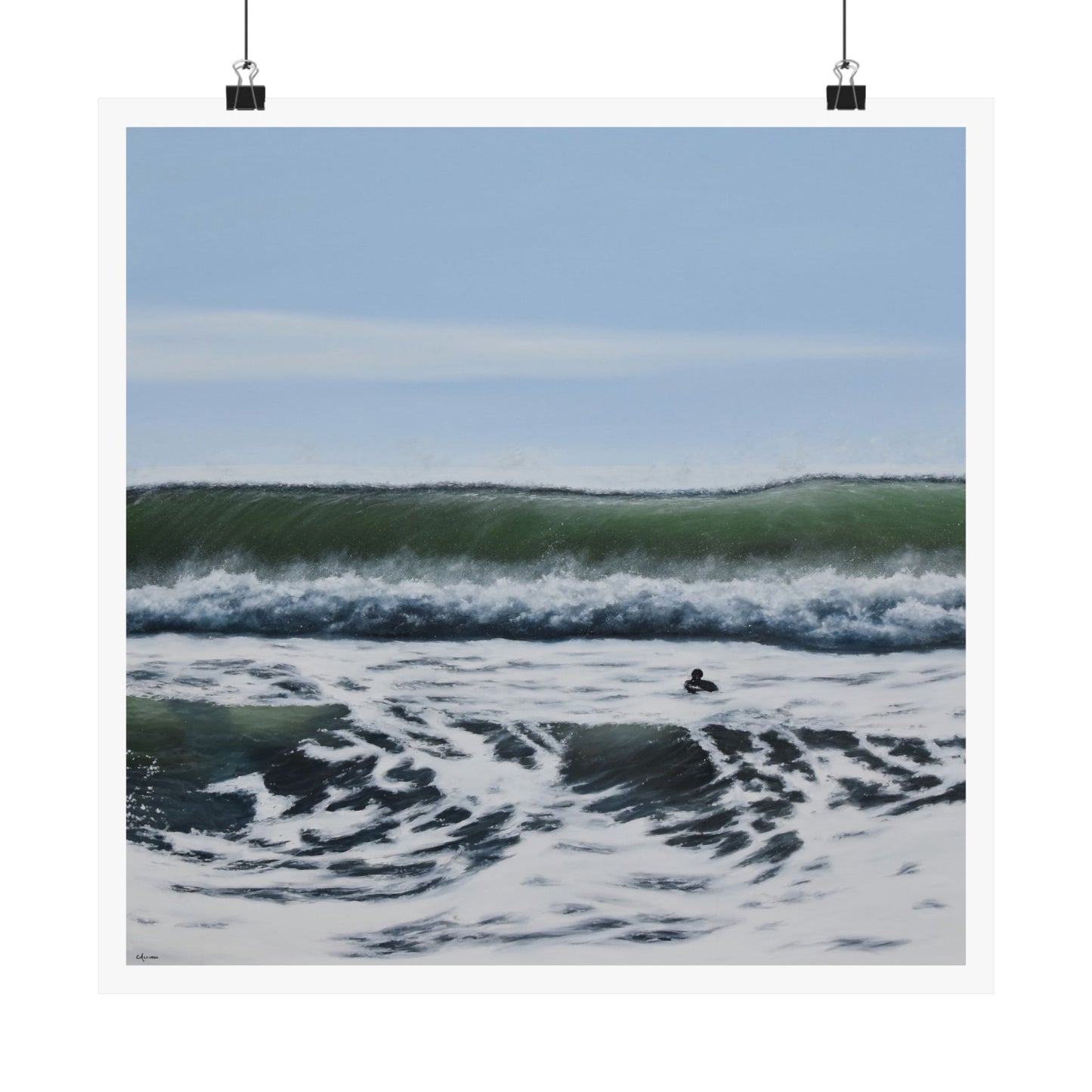 Liquid Courage: A Coastal Adventure in Home Decor Paper Print by Caitlin Accurso