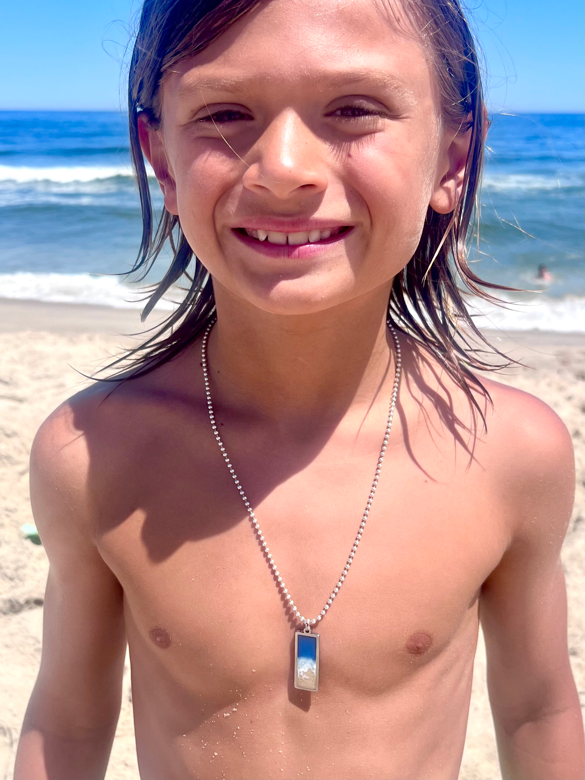 Ocean Vibe Dog Tag Necklace image 3