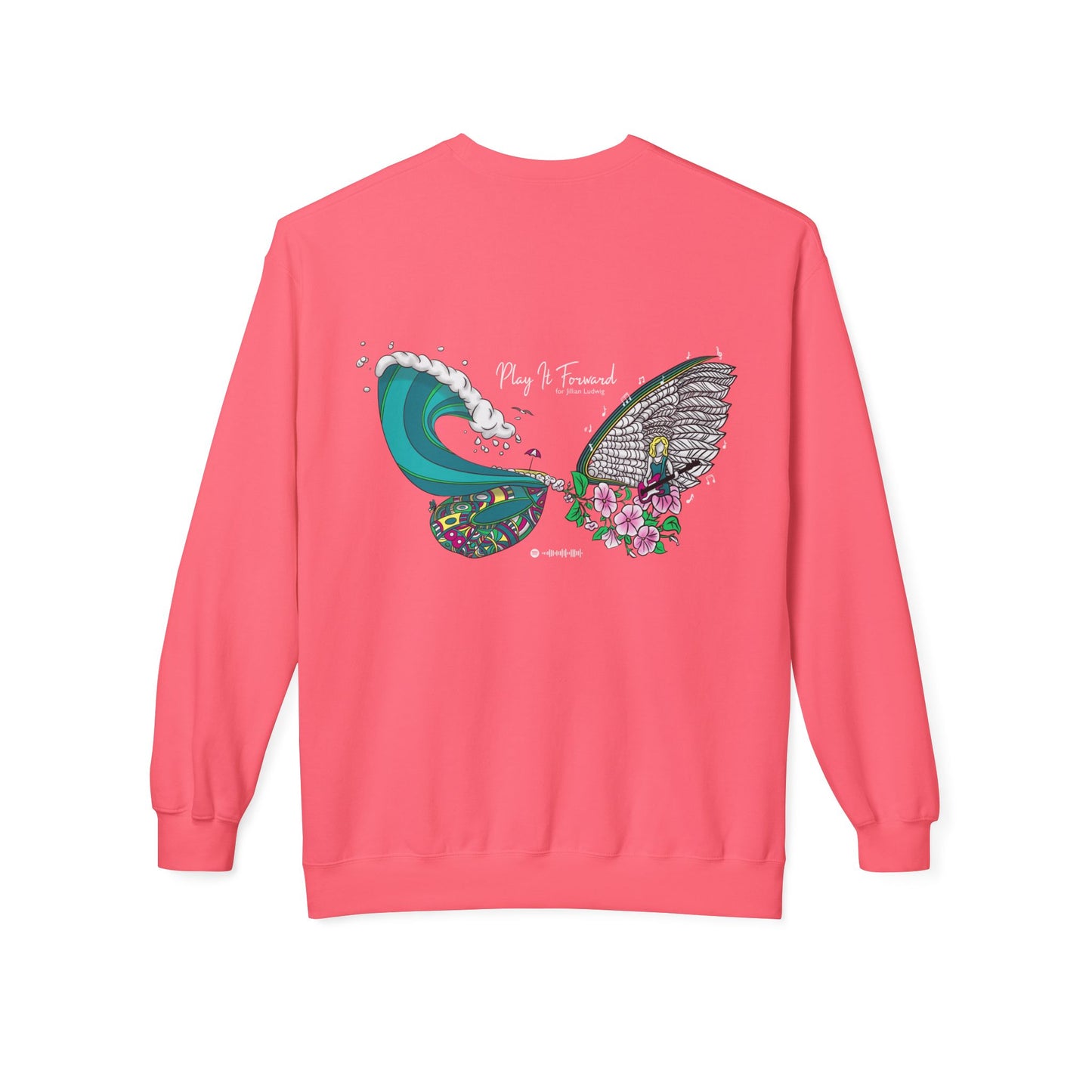 Jill's Wings - Unisex Midweight Softstyle Fleece Crewneck Sweatshirt