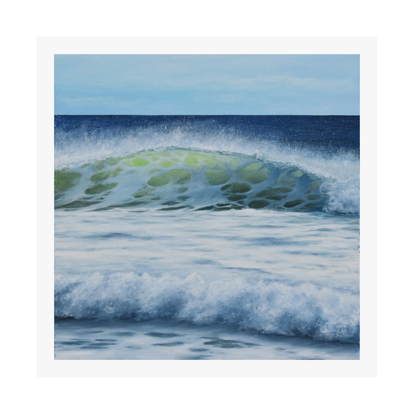 Western Winds: The Serenity of Ocean Waves Paper Poster by Caitlin Accurso
