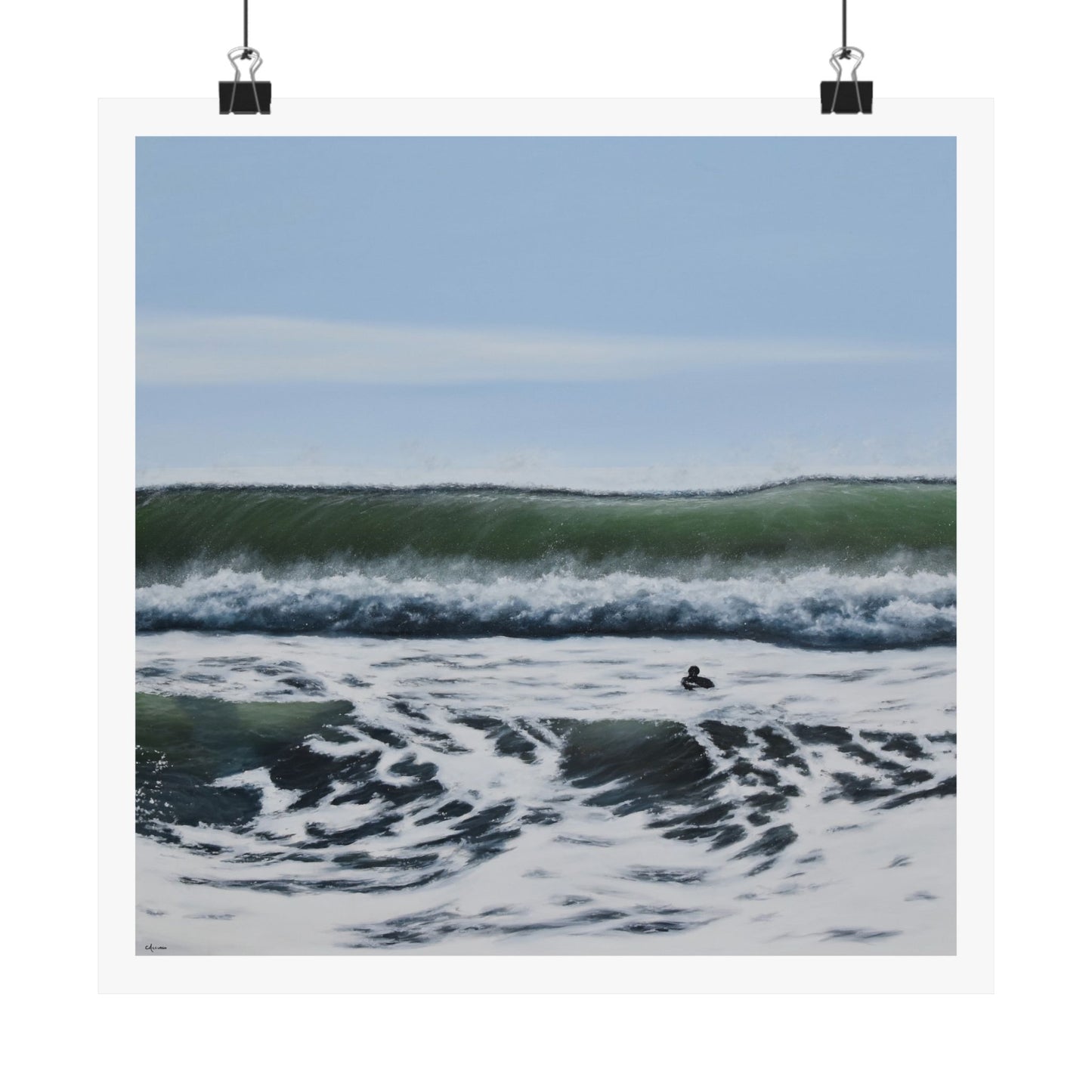 Liquid Courage: A Coastal Adventure in Home Decor Paper Print by Caitlin Accurso