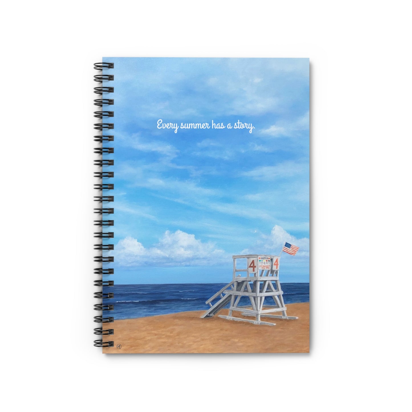 Summer Vibes Notebook - Ruled Line Beach Memories Journal  by Caitlin Accurso