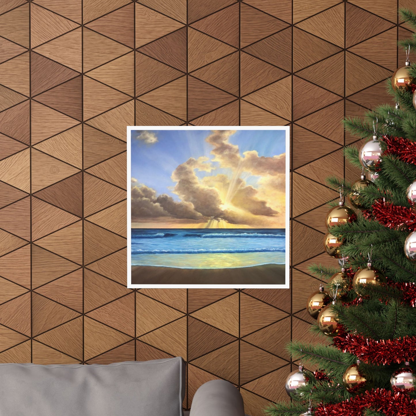 Rays of Hope: A Sunrise of Resilience & Renewal Paper Poster by Caitlin Accurso