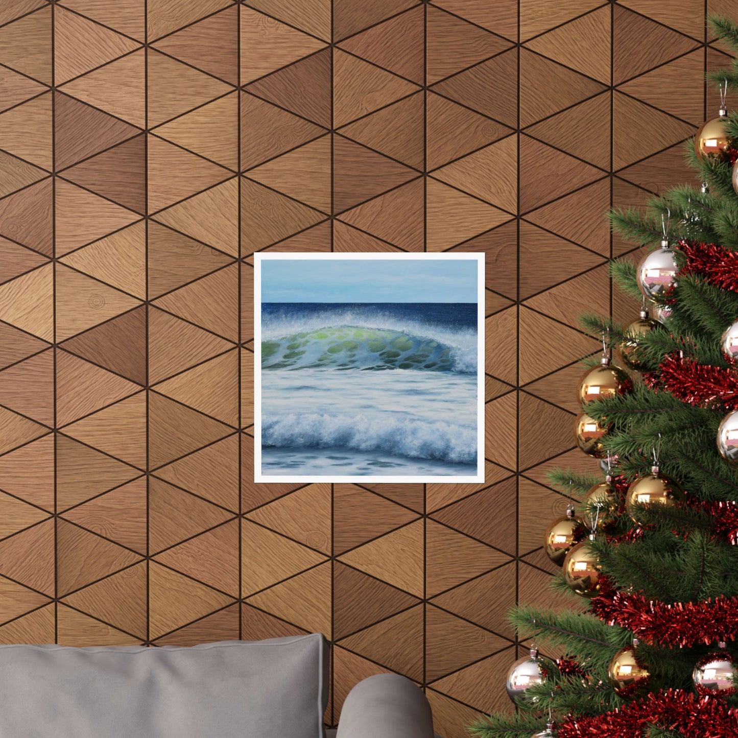 Western Winds: The Serenity of Ocean Waves Paper Poster by Caitlin Accurso