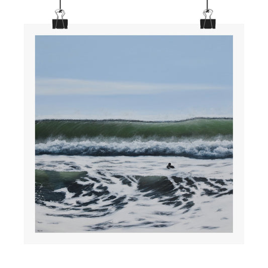 Liquid Courage: A Coastal Adventure in Home Decor Paper Print by Caitlin Accurso