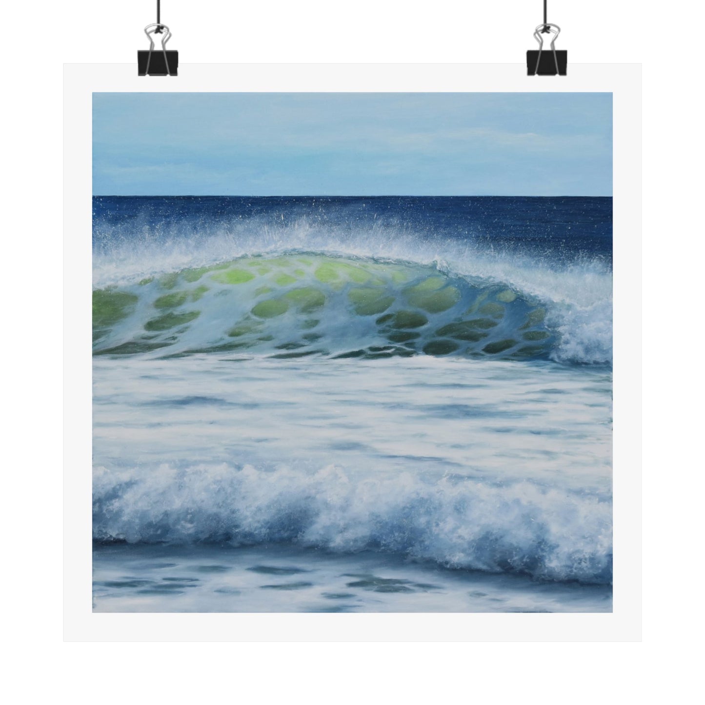 Western Winds: The Serenity of Ocean Waves Paper Poster by Caitlin Accurso