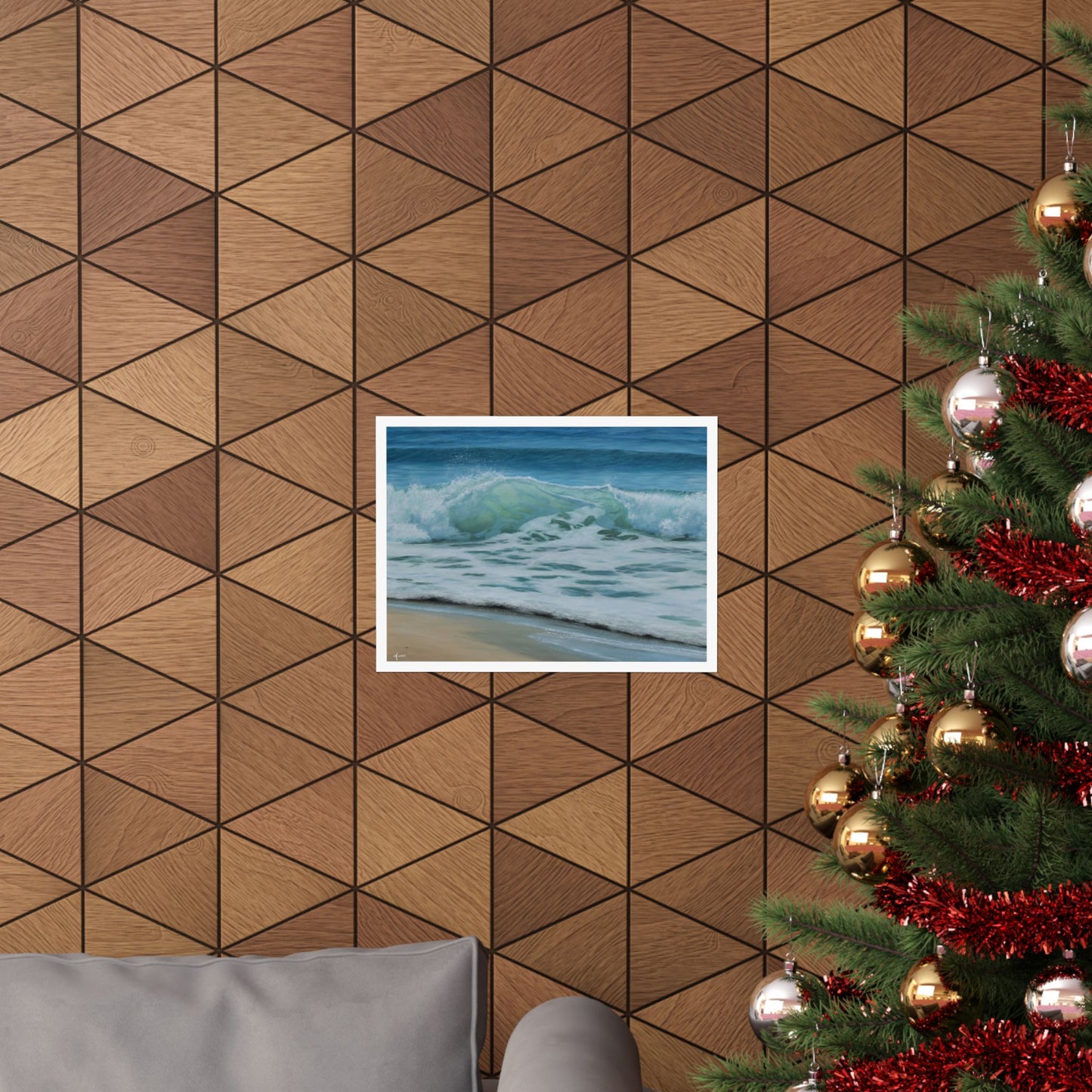 Shore Break: The Beauty of a Crashing Wave Paper Poster by Caitlin Accurso
