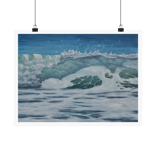 Changing Tides: Embracing the Energy of the Ocean Poster by Caitlin Accurso