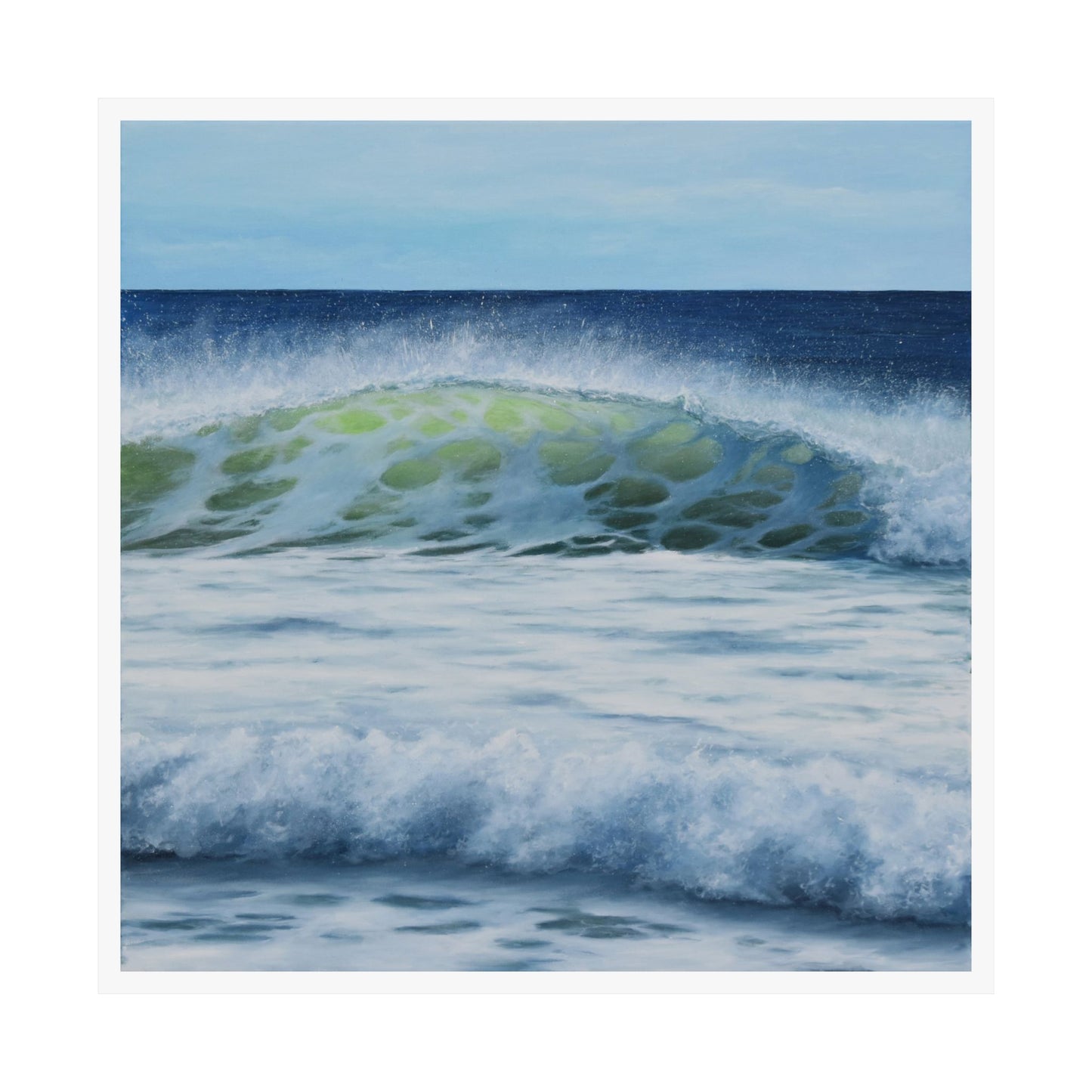Western Winds: The Serenity of Ocean Waves Paper Poster by Caitlin Accurso
