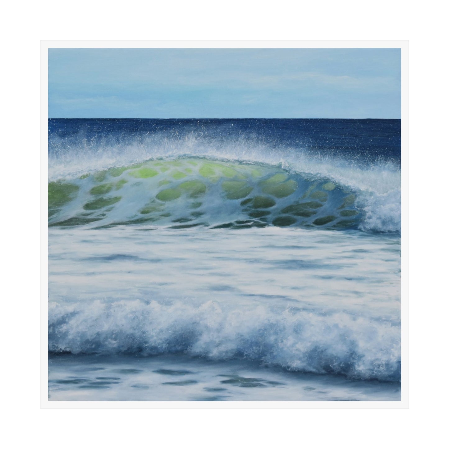 Western Winds: The Serenity of Ocean Waves Paper Poster by Caitlin Accurso