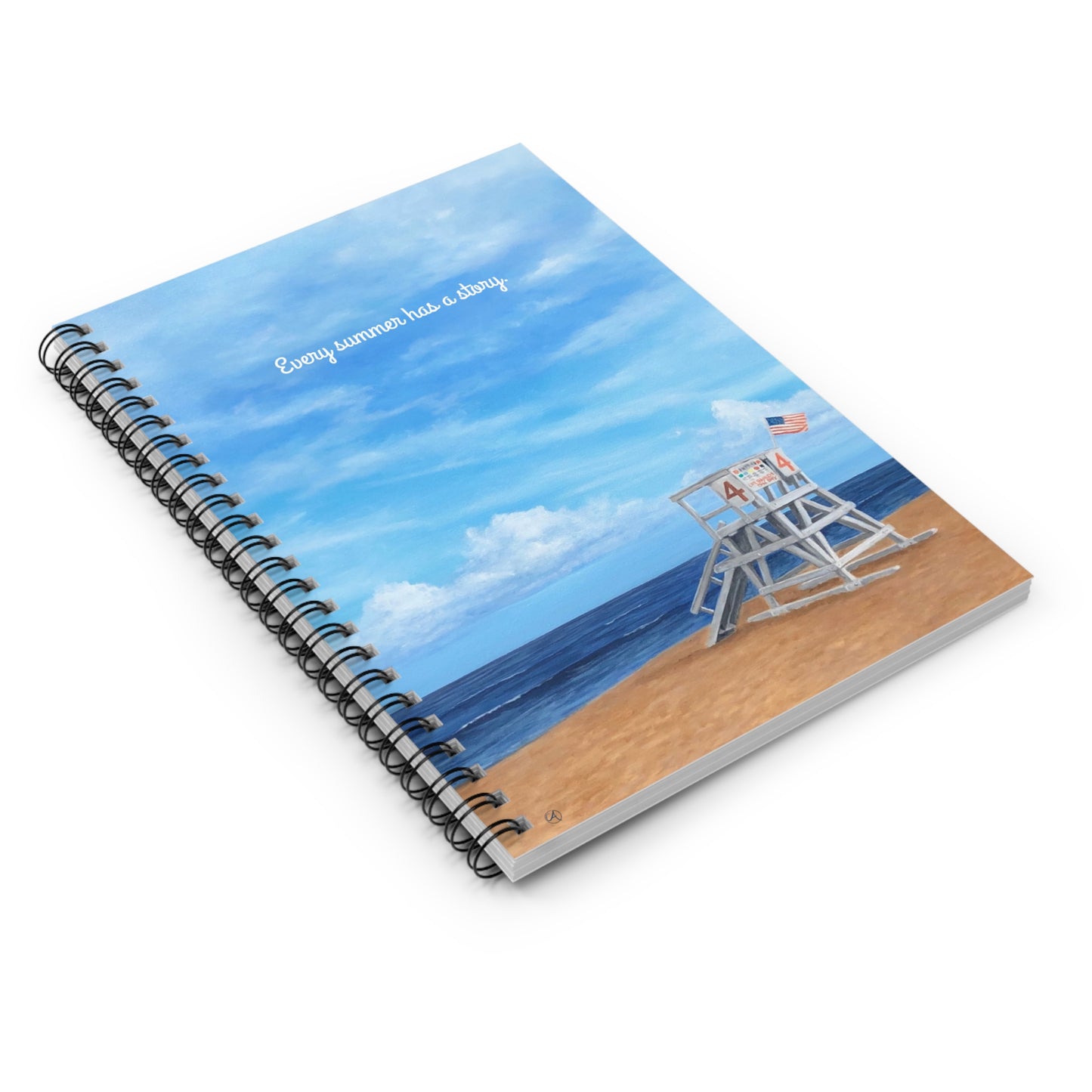 Summer Vibes Notebook - Ruled Line Beach Memories Journal  by Caitlin Accurso