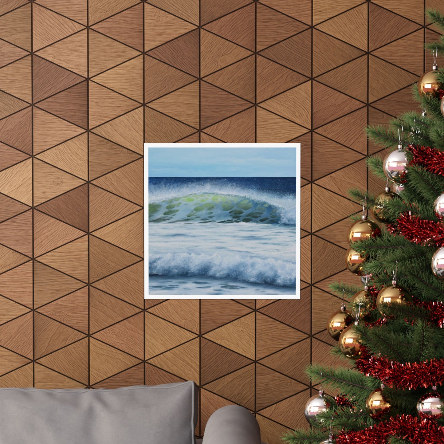 Western Winds: The Serenity of Ocean Waves Paper Poster by Caitlin Accurso