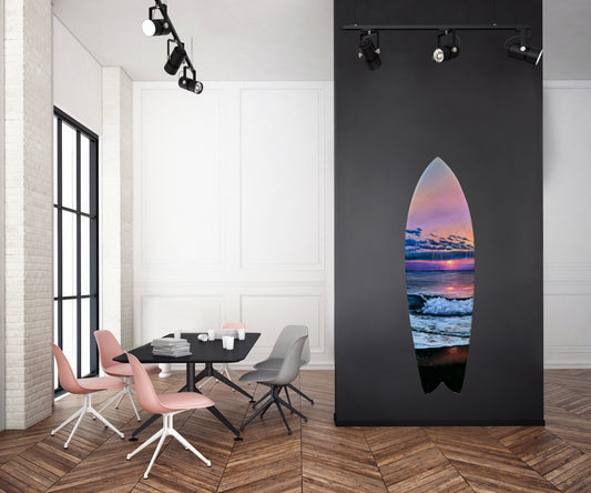 Rainbow Sunrise – Fine Art Surfboard image 0