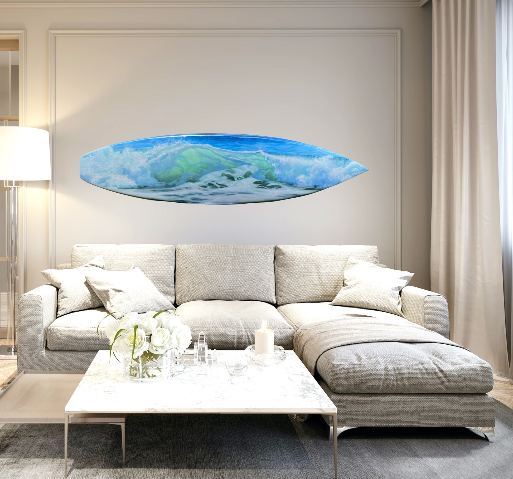 Shore Break – Fine Art Surfboard image 1